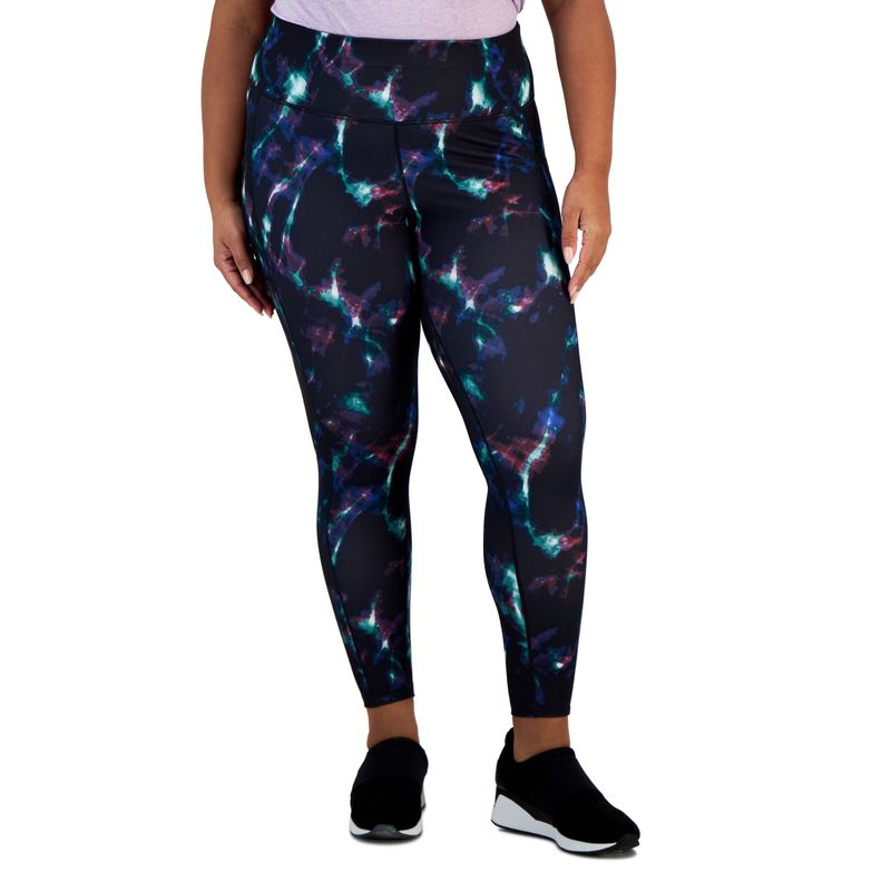Id Ideology Plus Size Celestial Sky Printed 7/8 Leggings